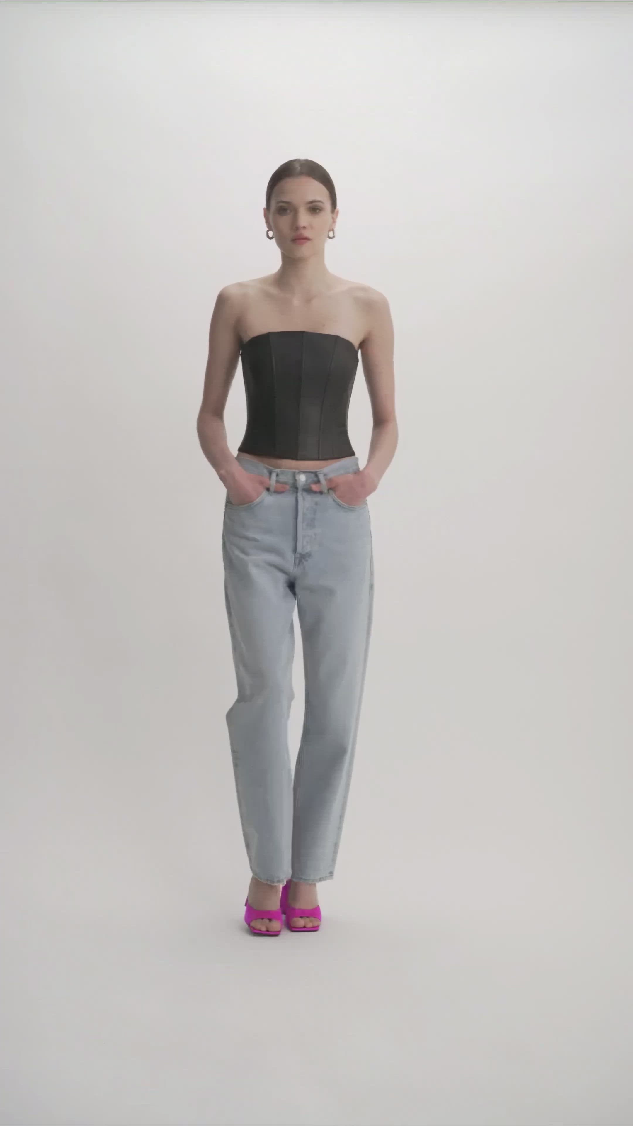 DAVINA | Leather Bustier