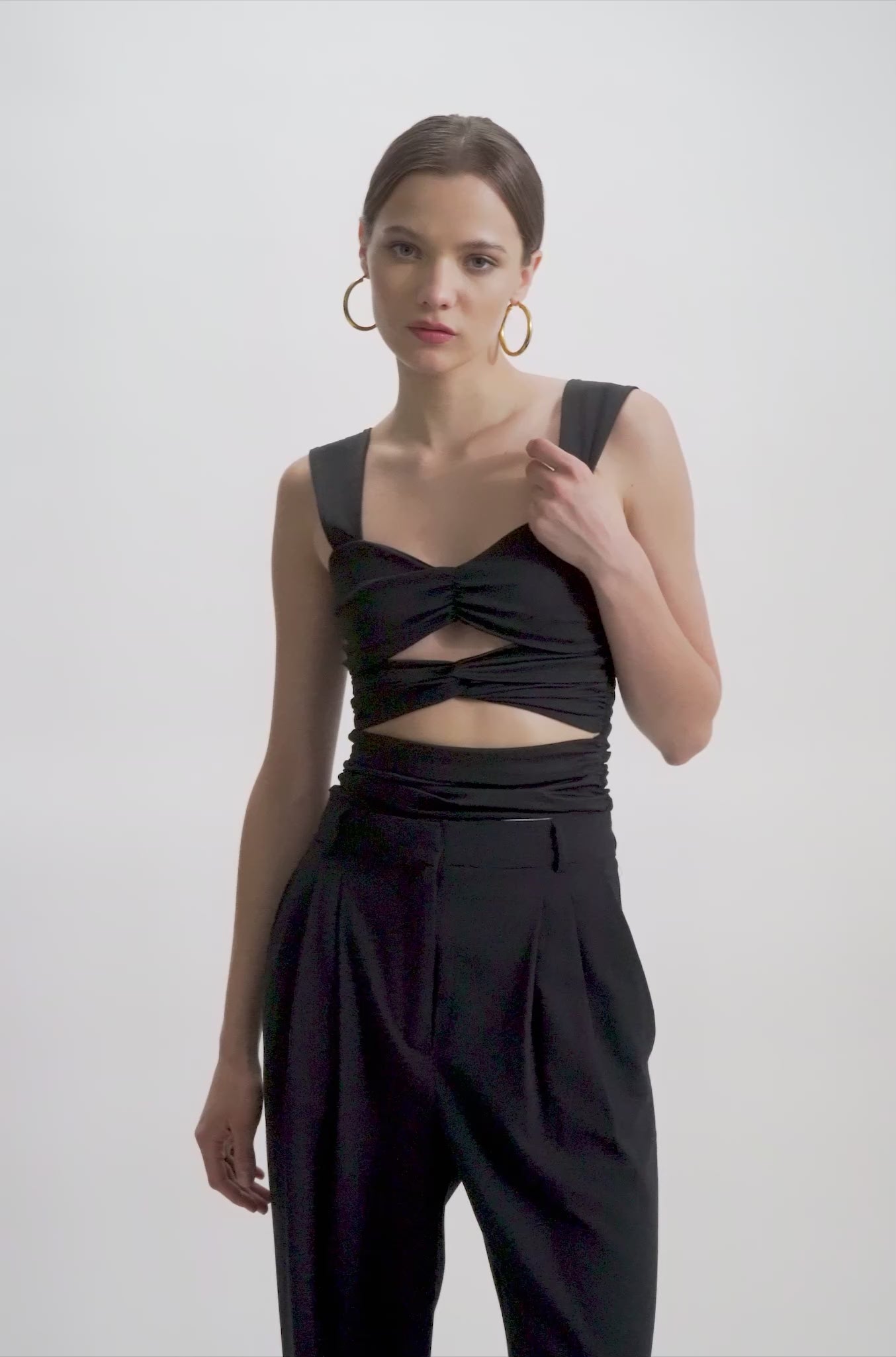 ZÉLA | Camisole froncée à découpes