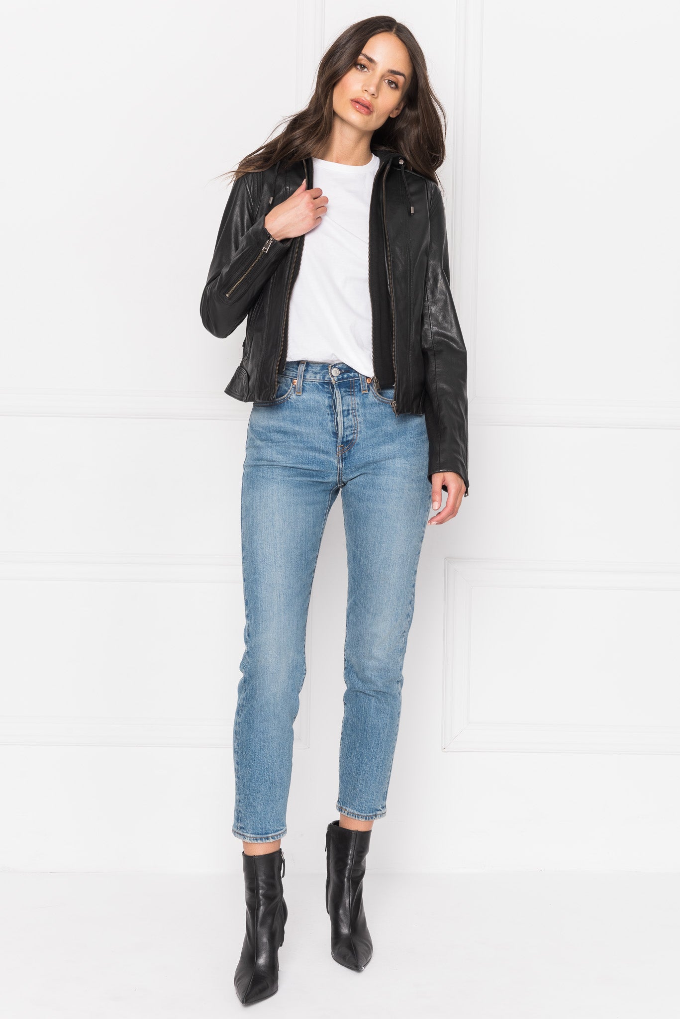 ARLETTE | Leather Biker Jacket – LAMARQUE