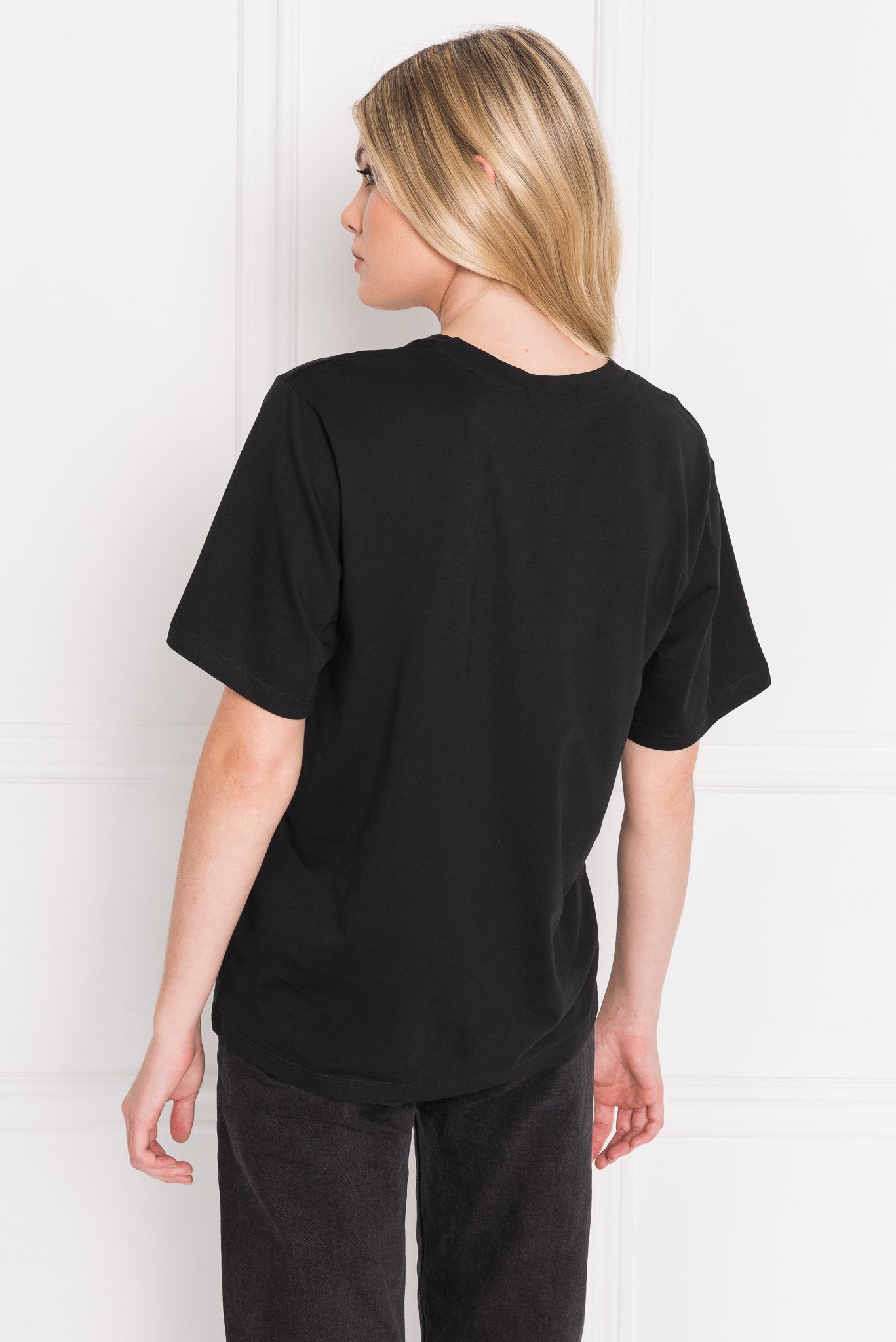 oversized deep v neck t shirt