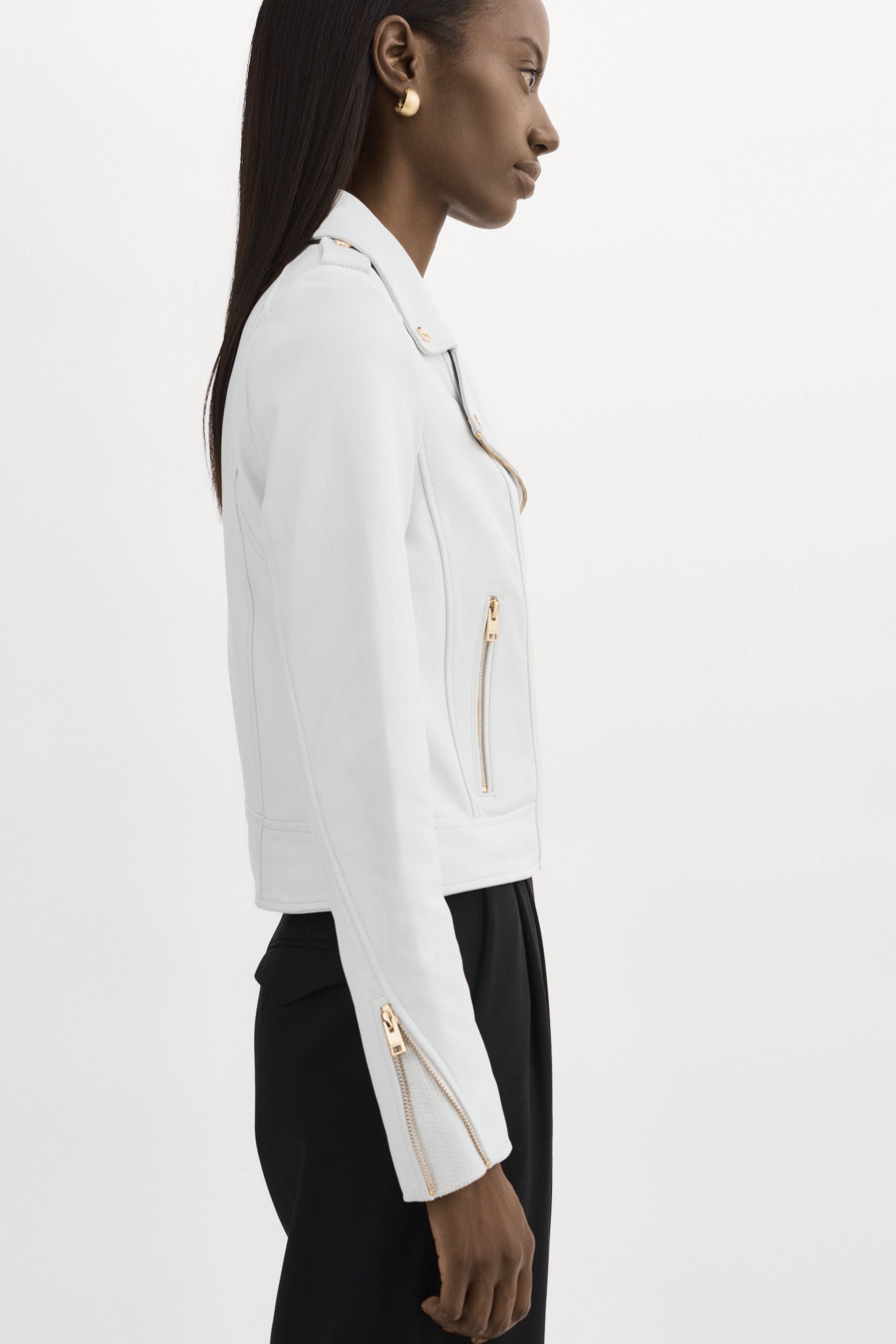 DONNA OR | Veste moto signature en cuir