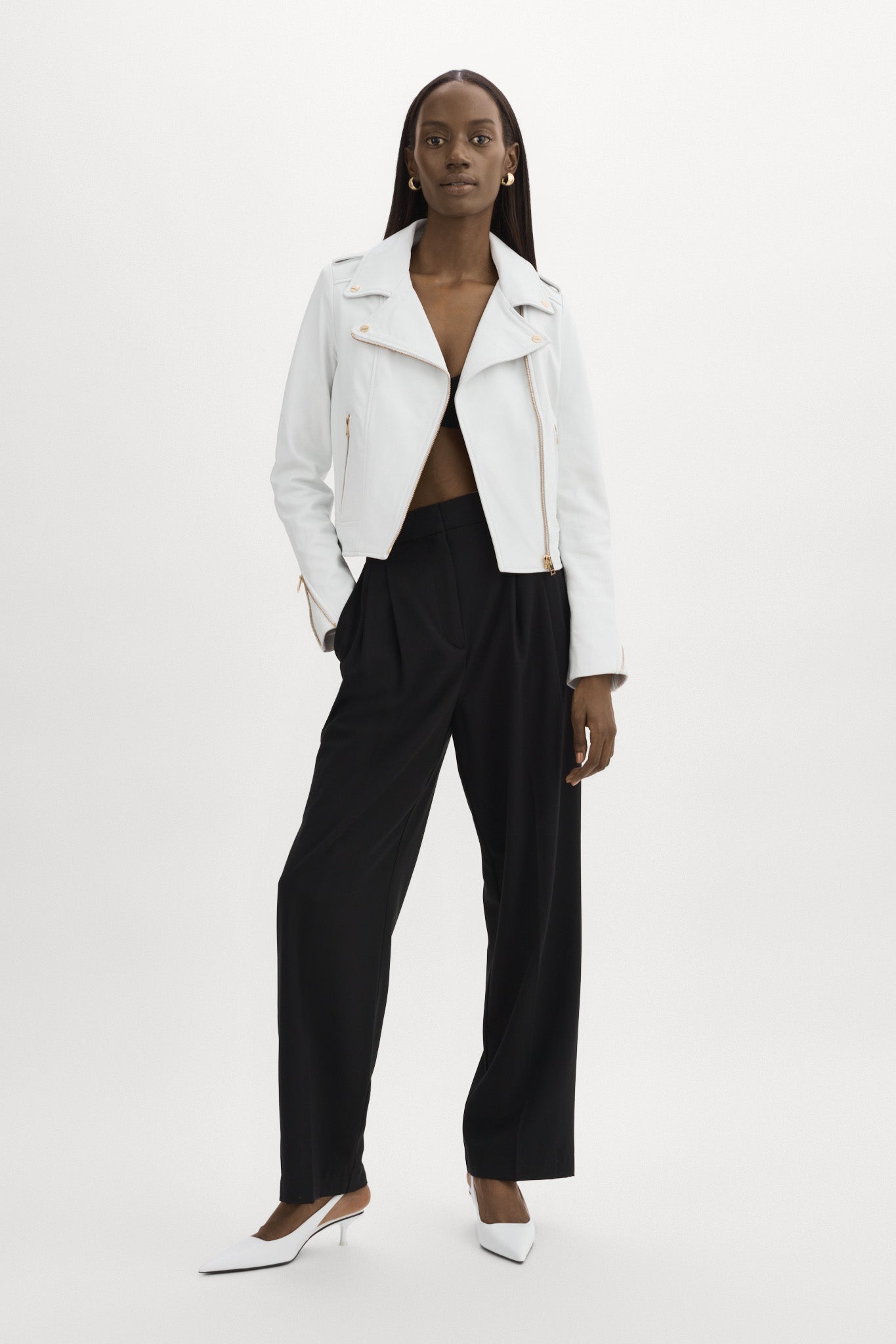 DONNA OR | Veste moto signature en cuir