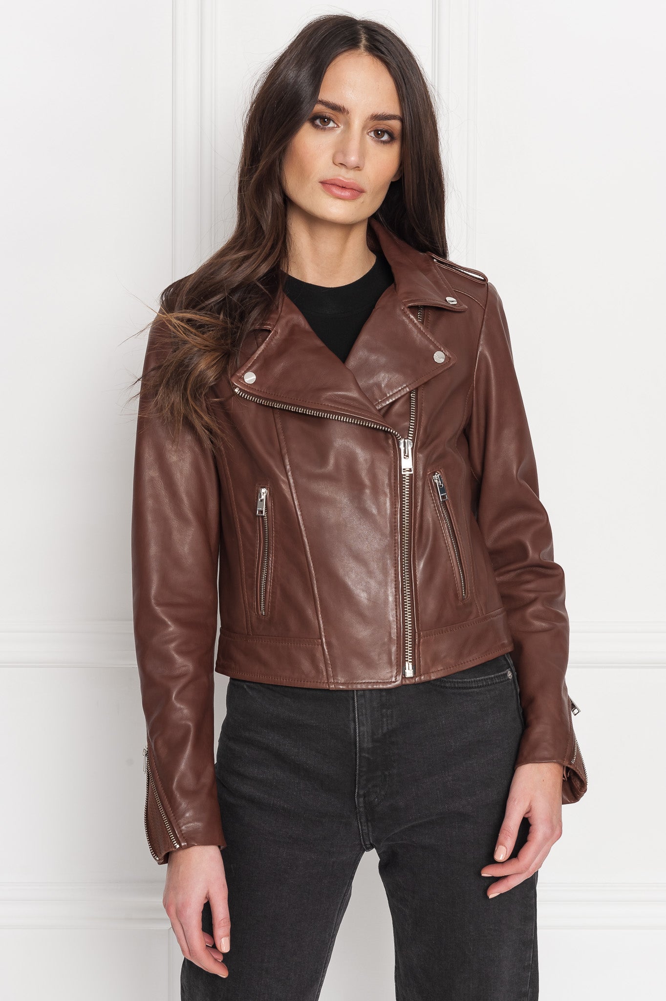 DONNA | Iconic Leather Biker Jacket – LAMARQUE