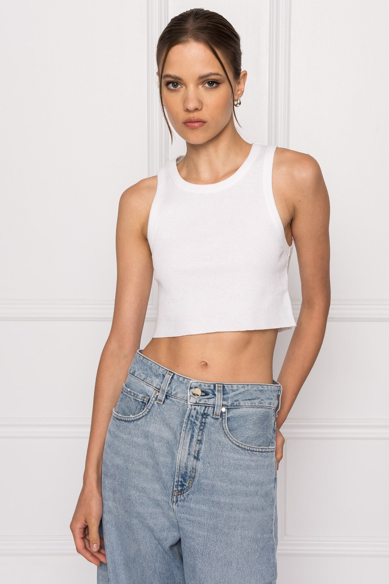 ELICIA  Ribbed Crop Tank Top – LAMARQUE