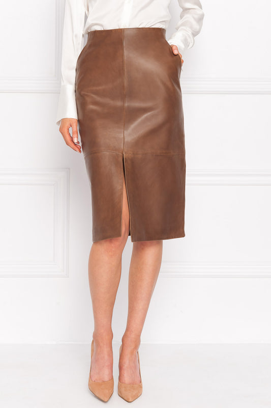 IDA Jupe Crayon en Cuir