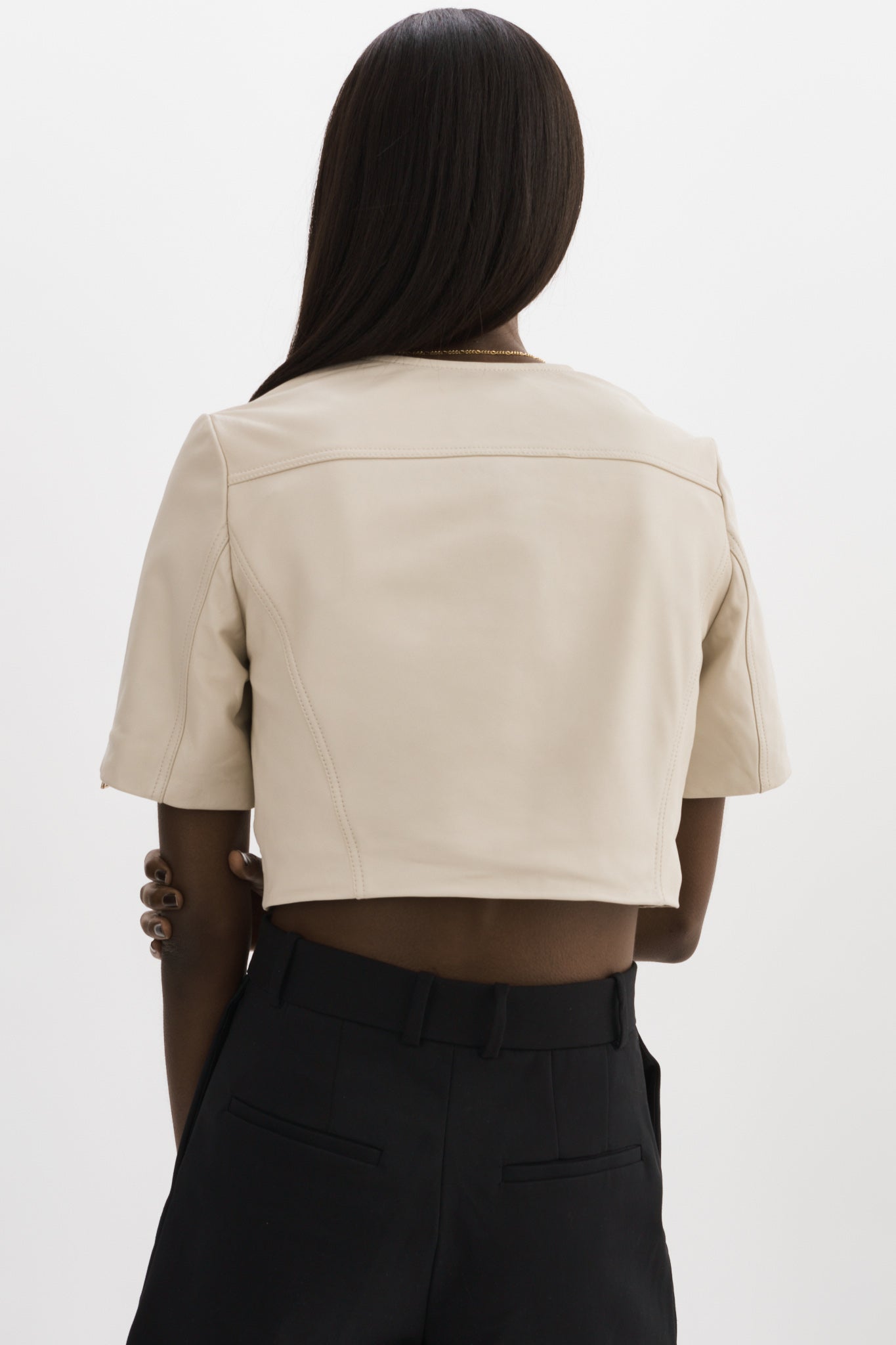 KIRSI OR | Blouson biker cuir