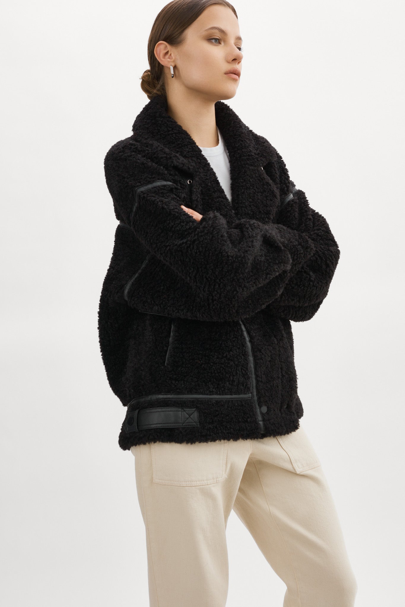 BADU | Oversized Faux Shearling Jacket – LAMARQUE