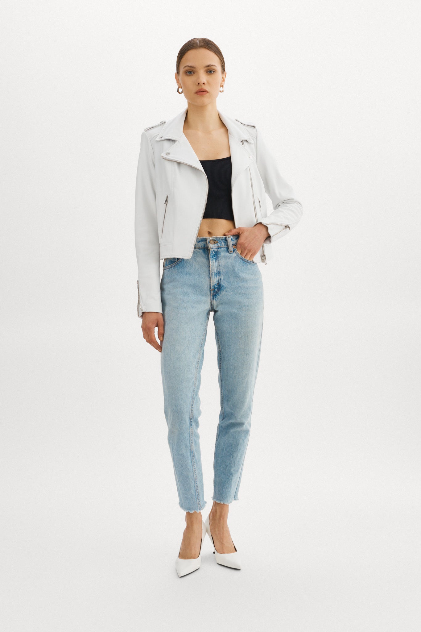 DONNA | Veste moto signature en cuir