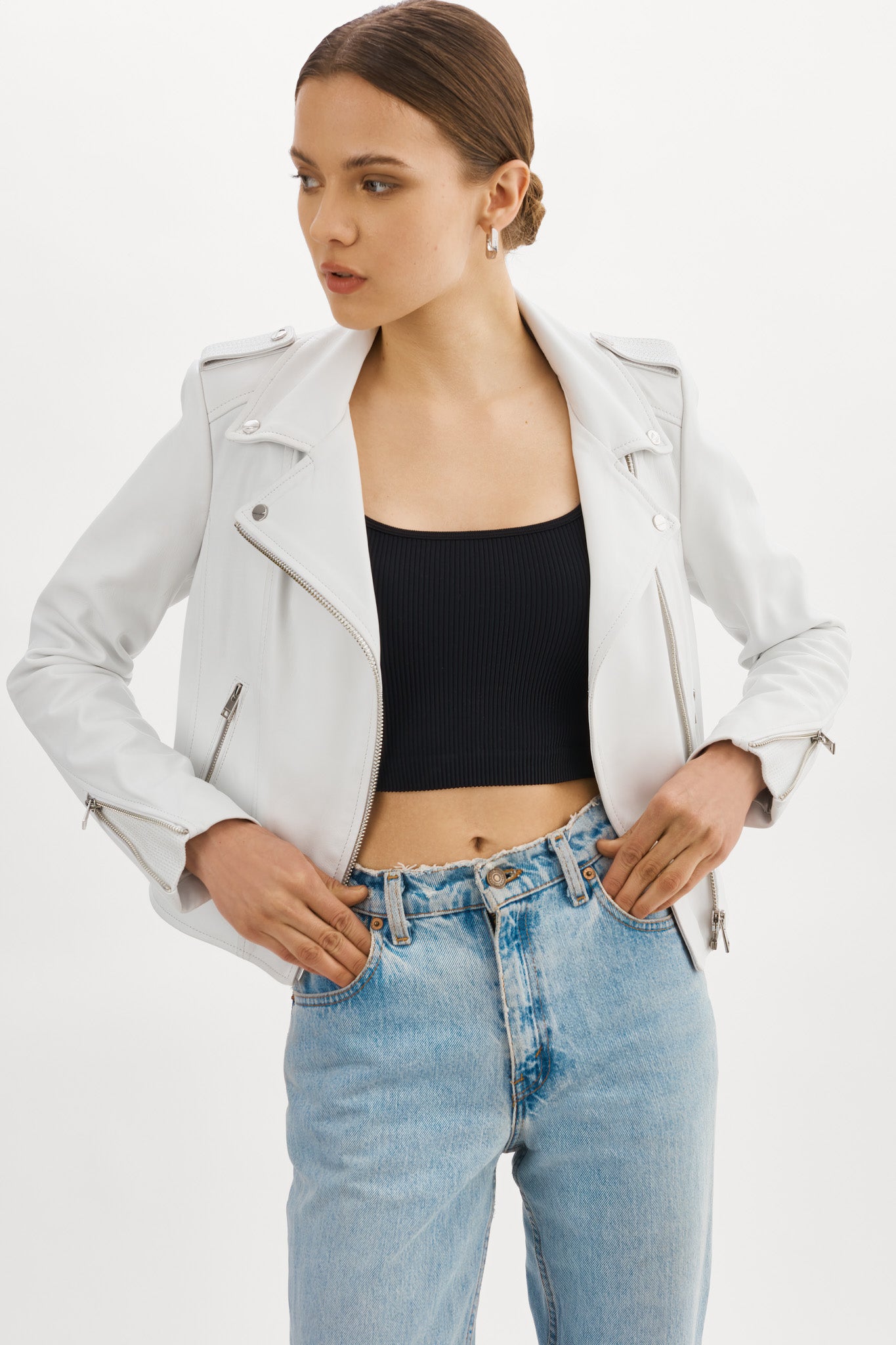 DONNA | Veste moto signature en cuir