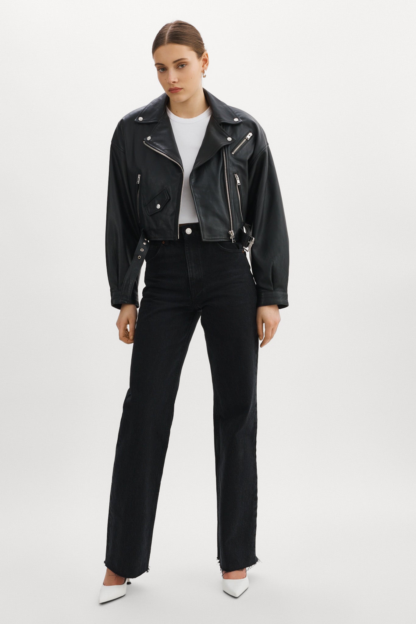 DYLAN | 80's Leather Biker Jacket – LAMARQUE