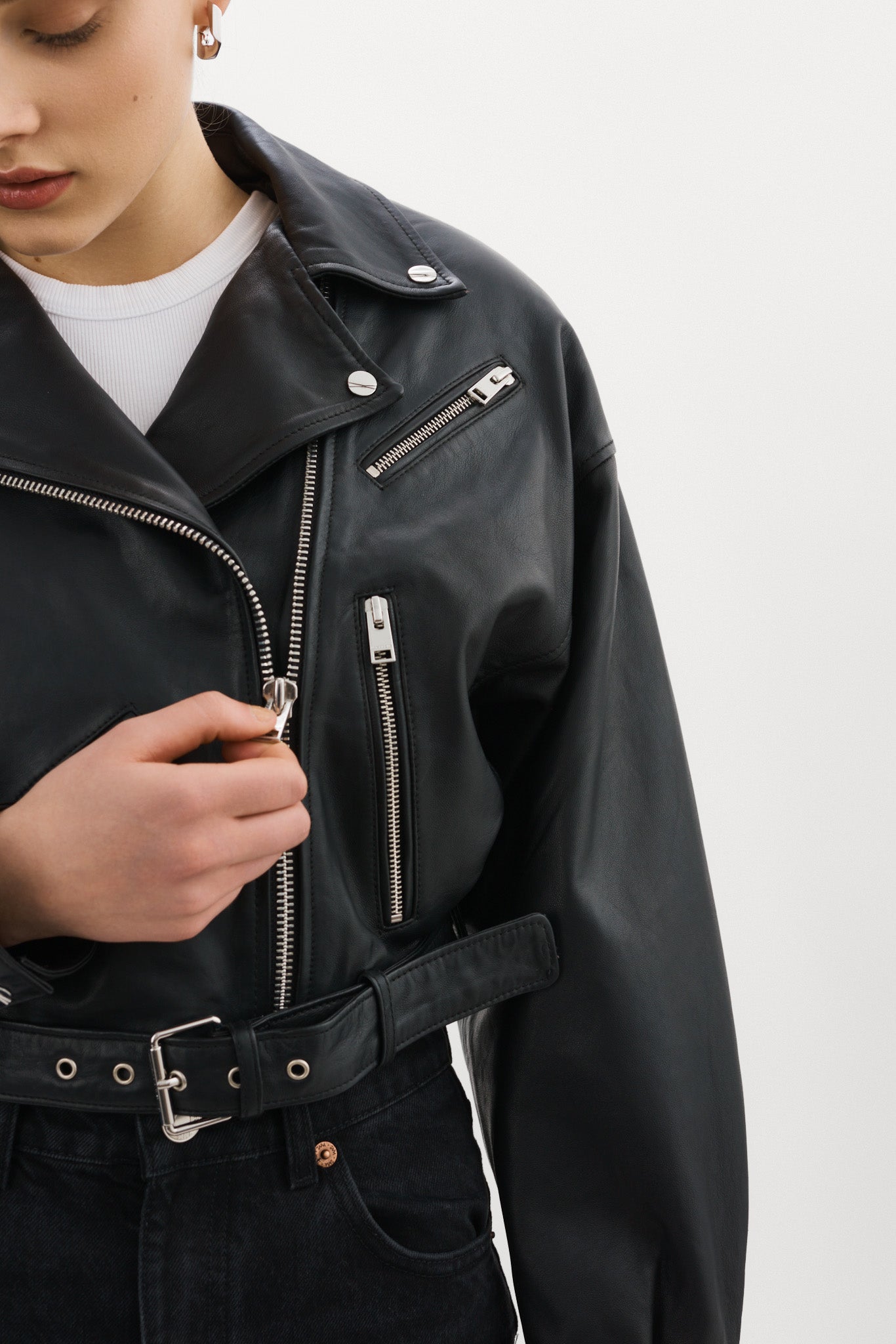 DYLAN | Veste de motard en cuir des années 80