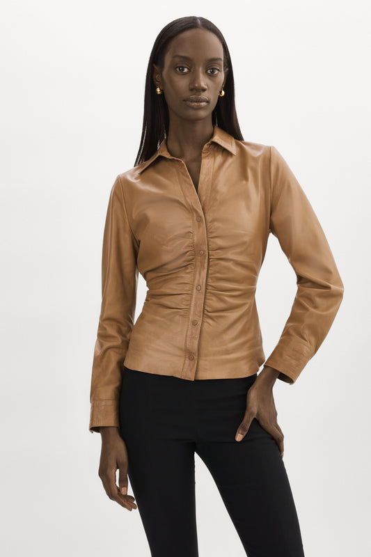HUDA chemise froncée 
