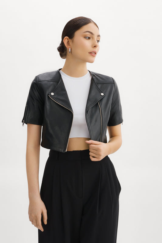 KIRSI | Blouson biker cuir