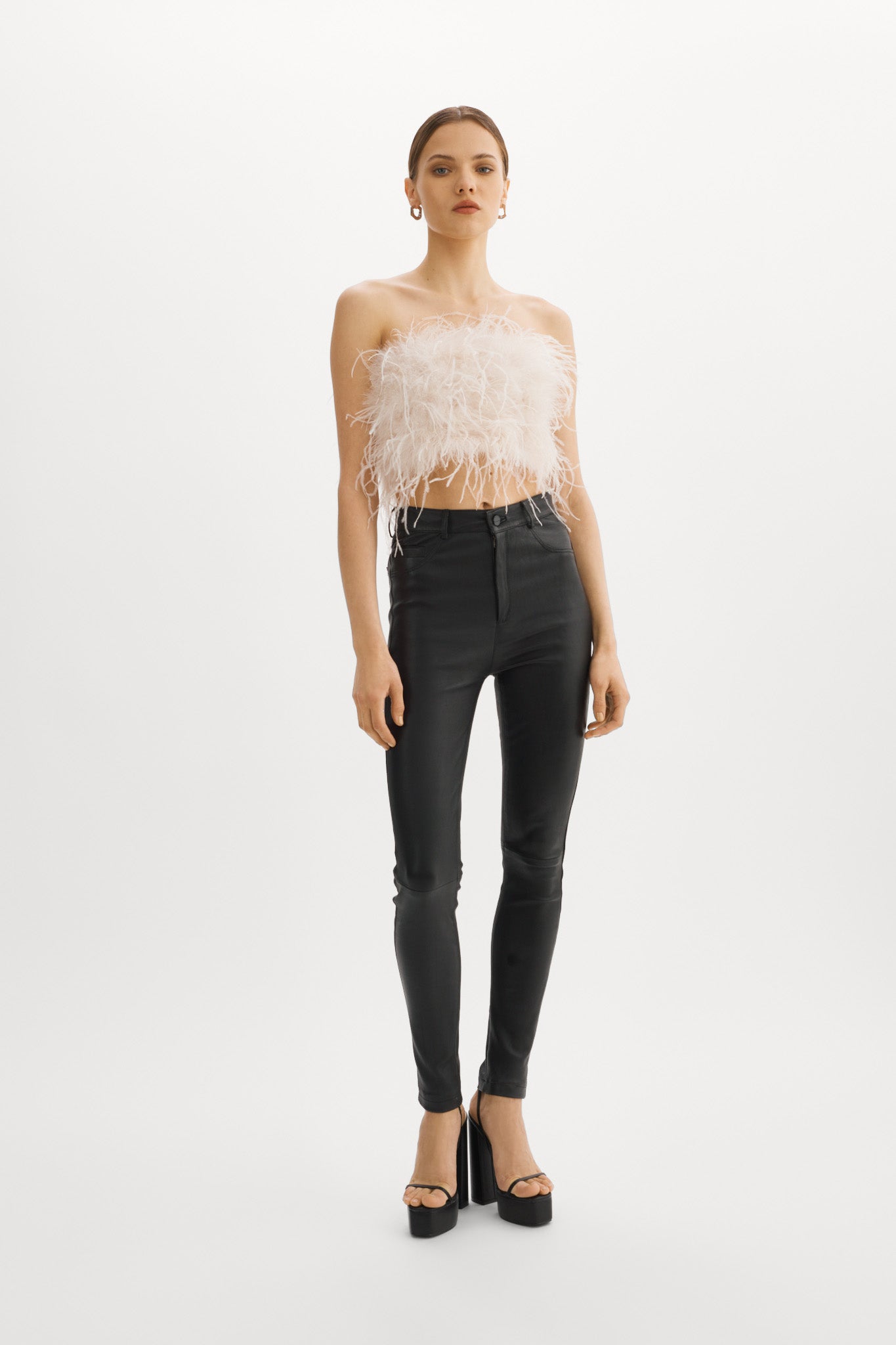 ZAINA | Bustier de plumes