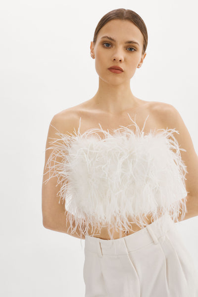 ZAINA | Feather Bustier