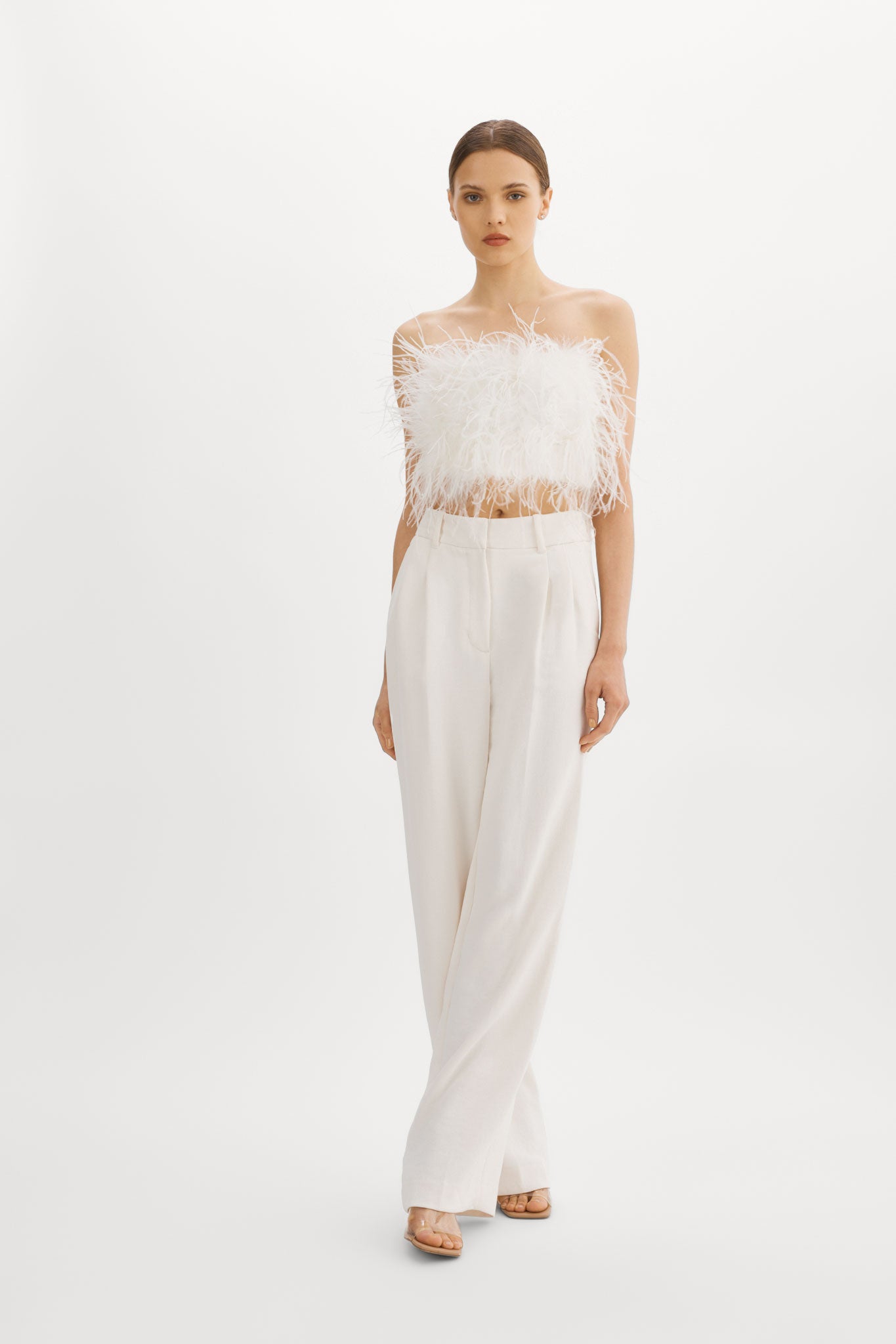 ZAINA | Bustier de plumes