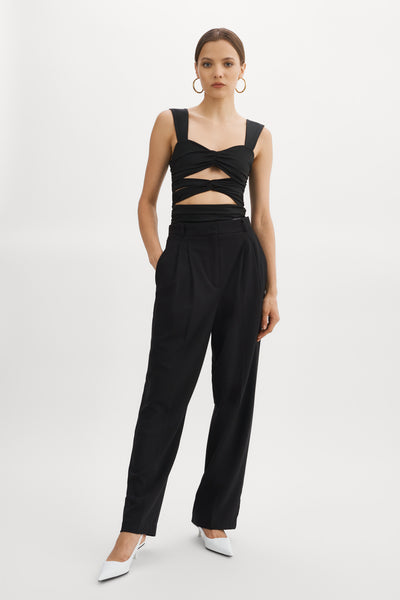 ZEELA | Ruched Cutout Cami