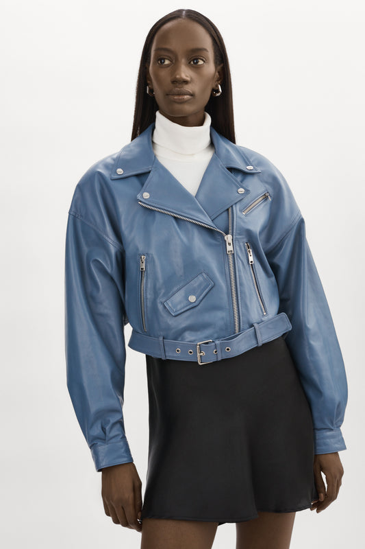 DYLAN | 80's Leather Biker Jacket