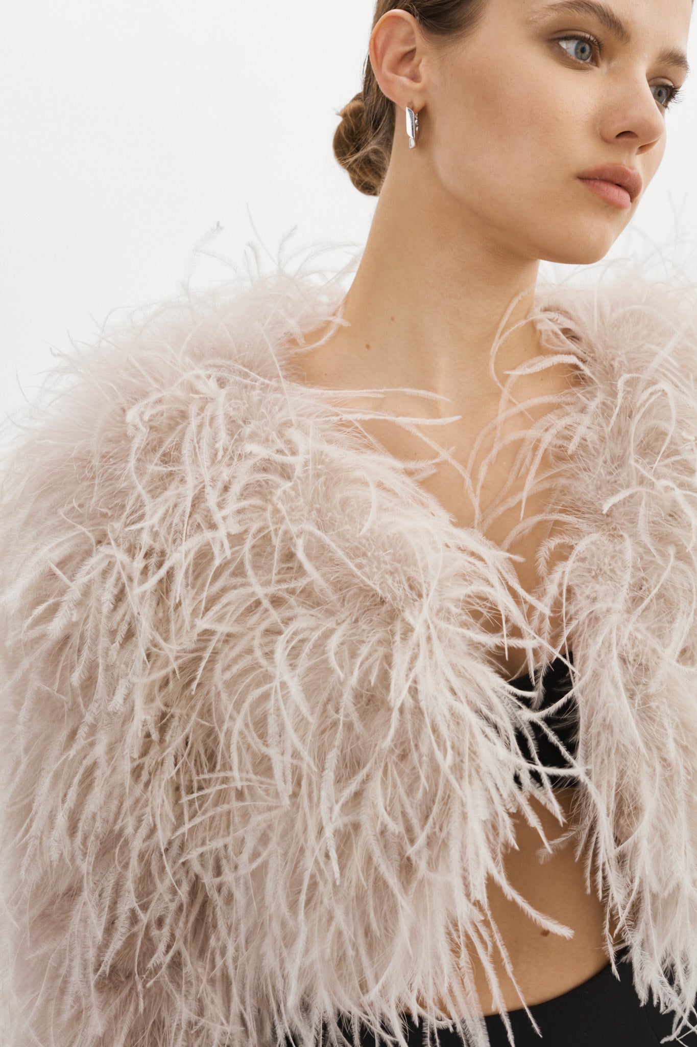 Lamarque Hallie | Ostrich Feather Jacket, Feather Pink / S
