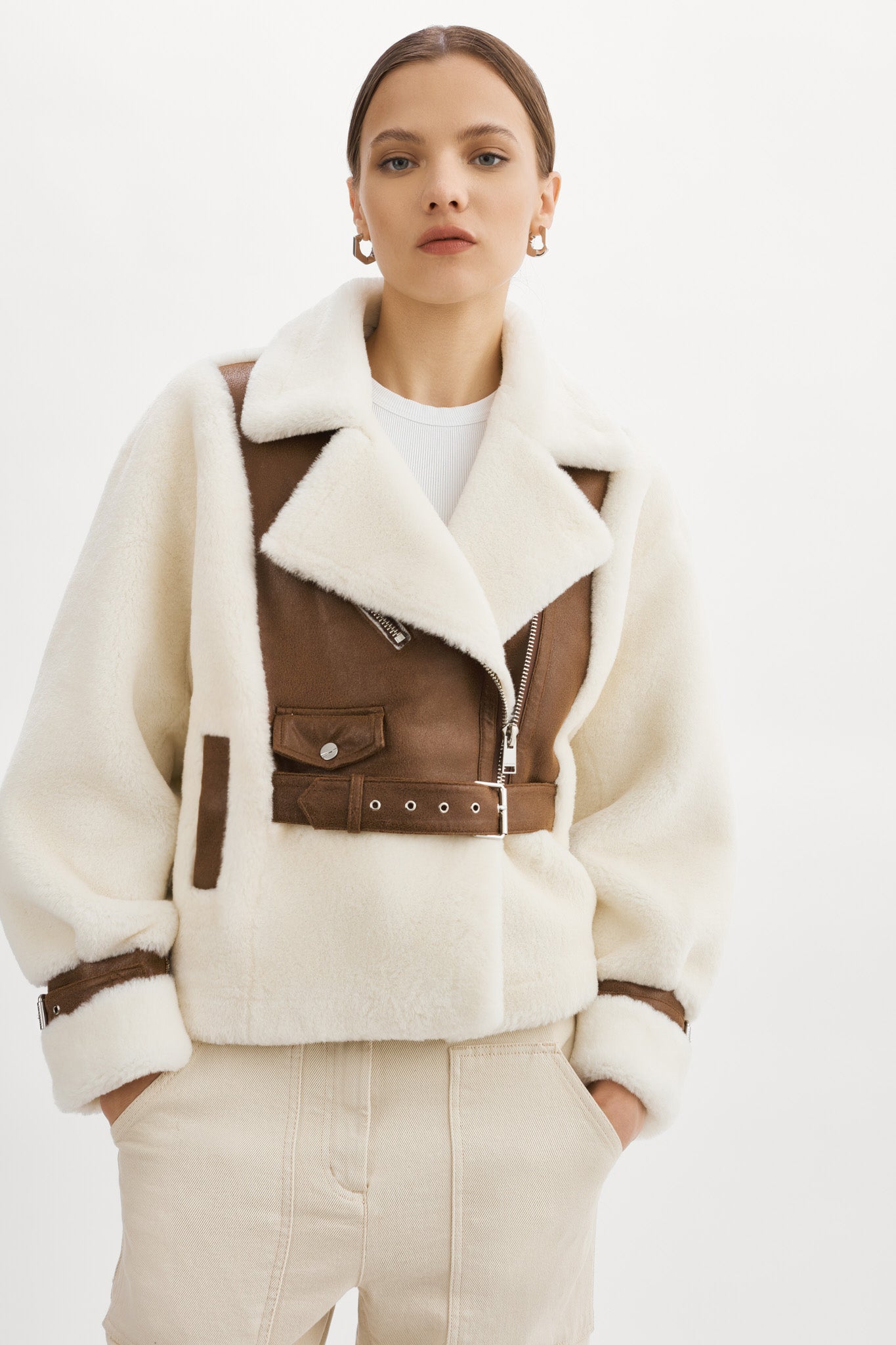 ELODY | Veste en fausse fourrure