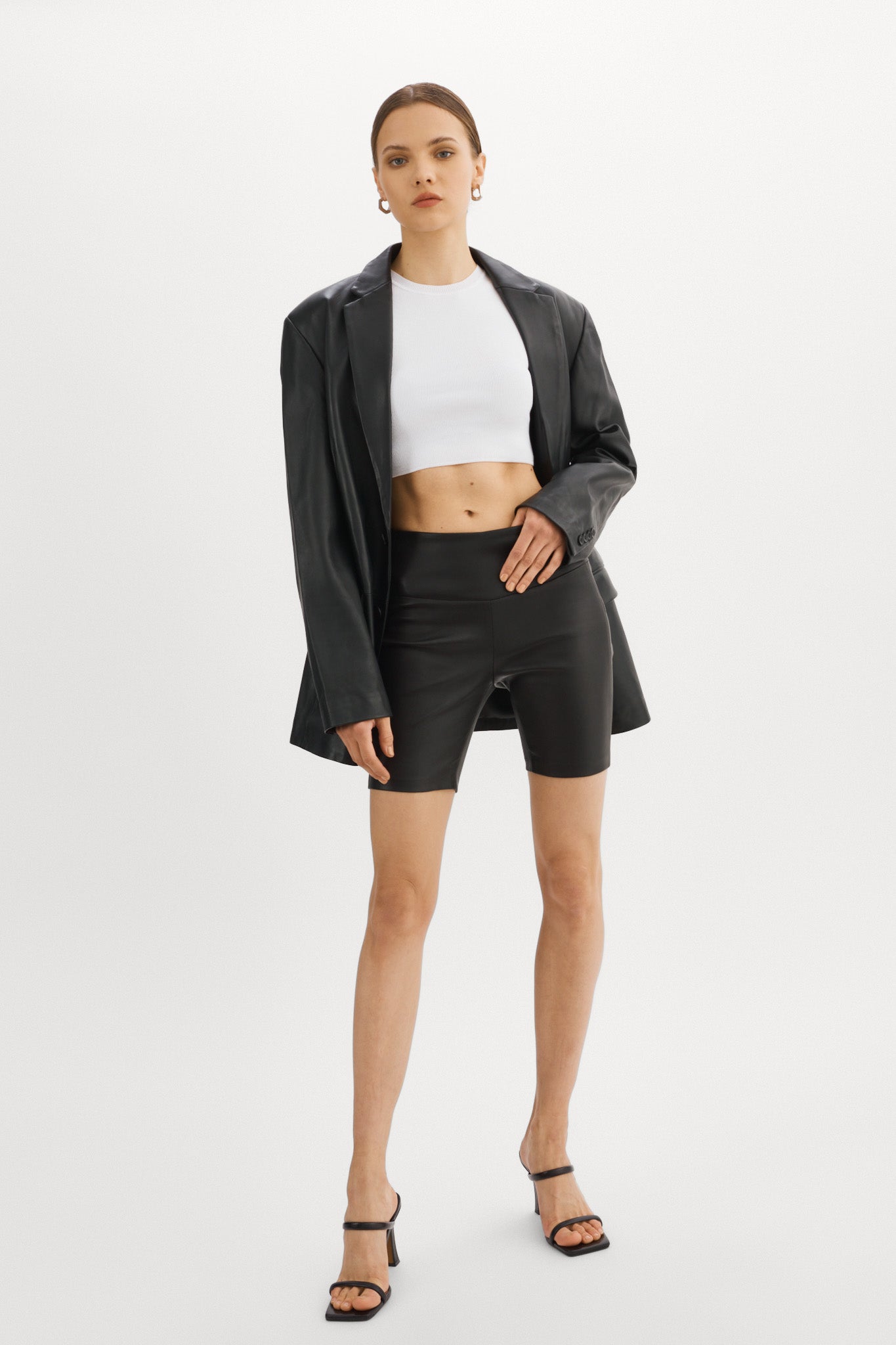 DARI | Leather Biker Shorts – LAMARQUE