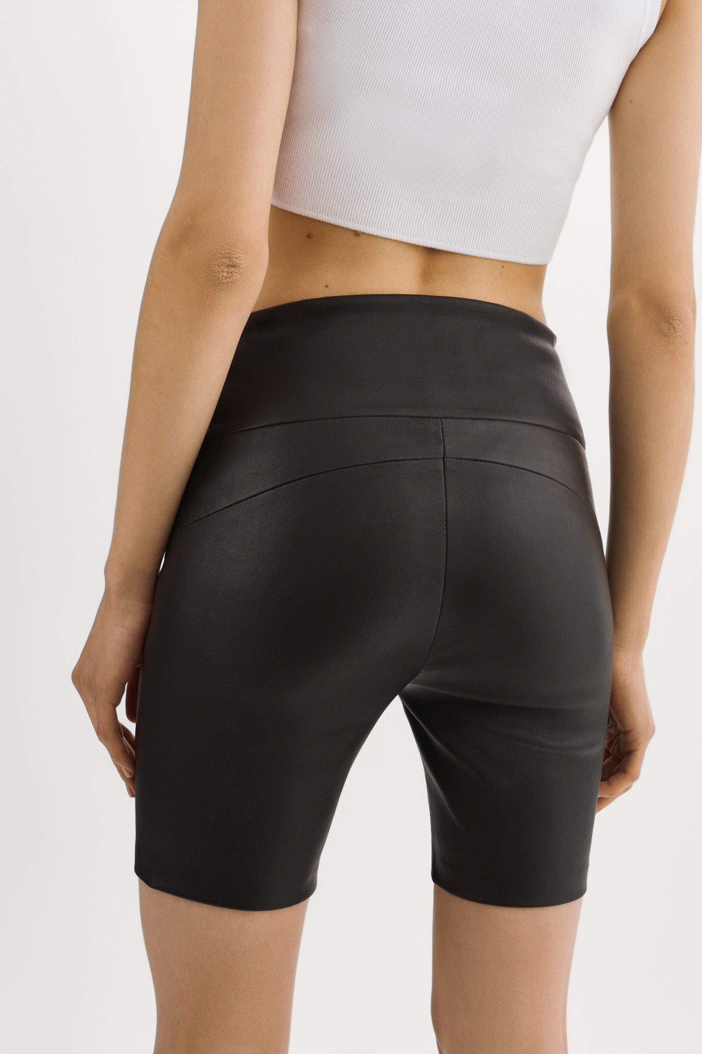 DARI Leather Biker Shorts