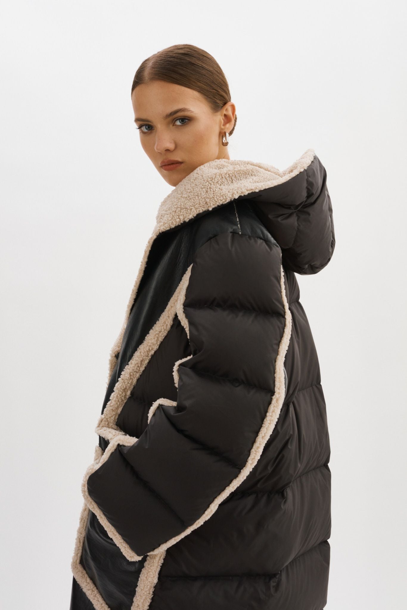 REXANA | Manteau polaire en matières mixtes