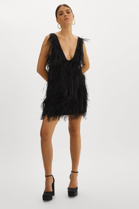 ALENA | Feather Dress
