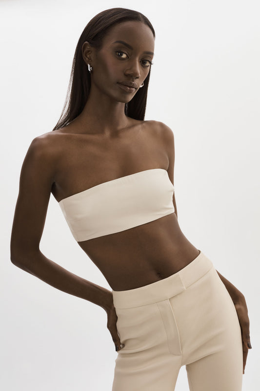 BERNADINE | Leather Bandeau