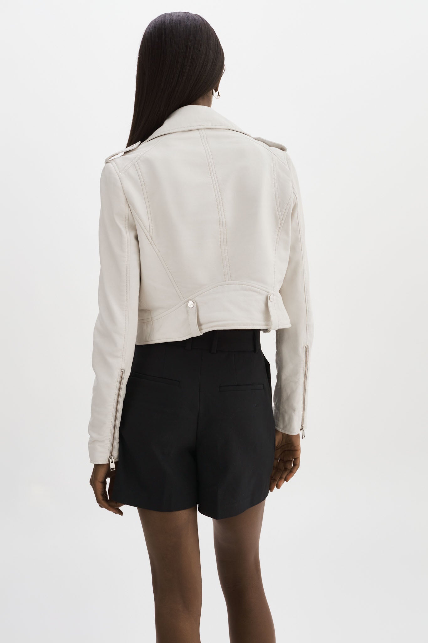 CIARA | Veste motard courte en cuir
