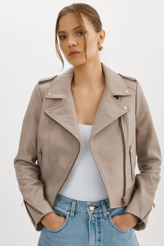 DONNA OR | Veste moto signature en cuir