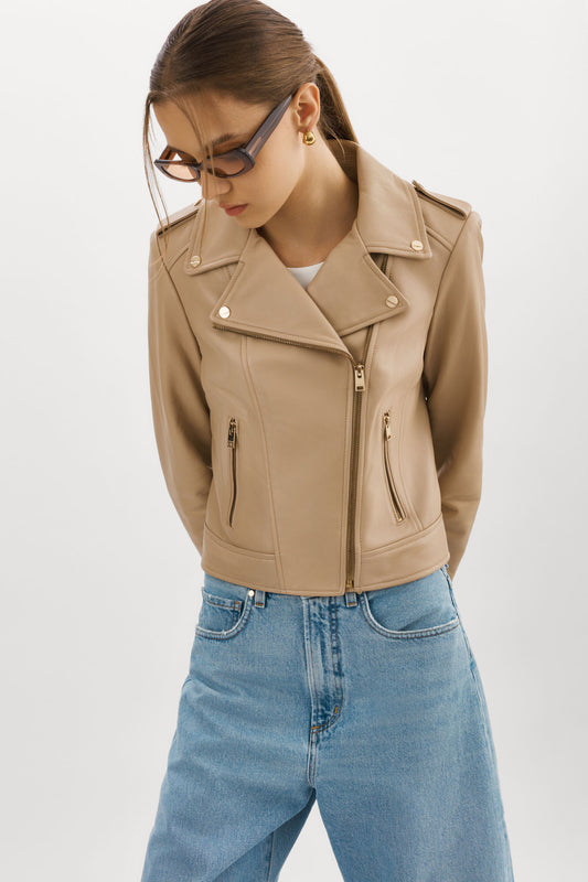 DONNA OR | Veste moto signature en cuir