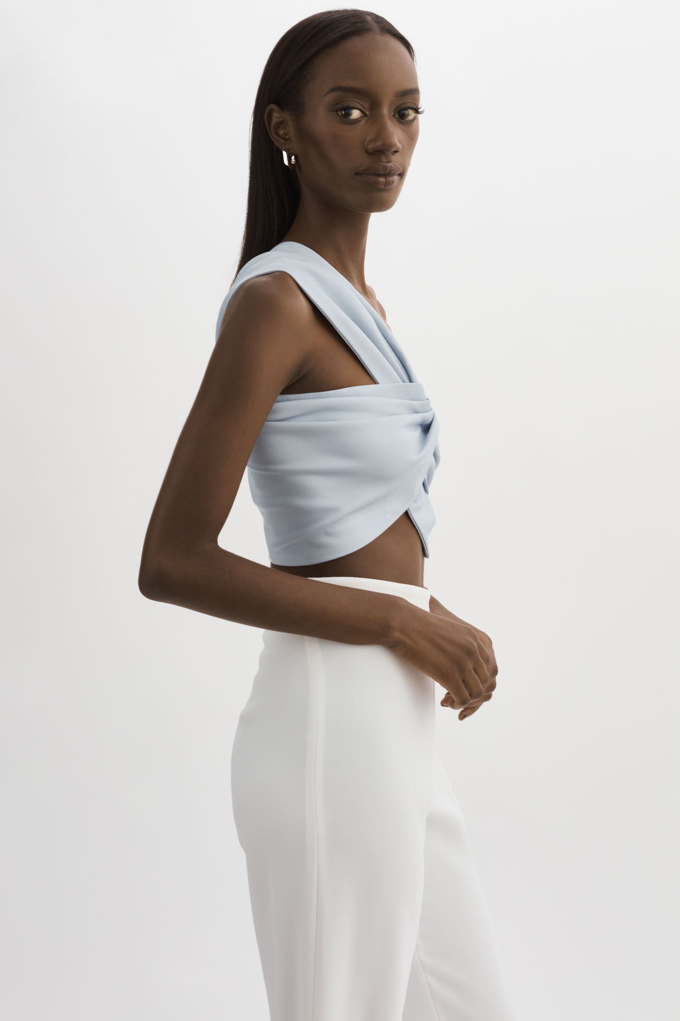 Cross shoulder top cheap