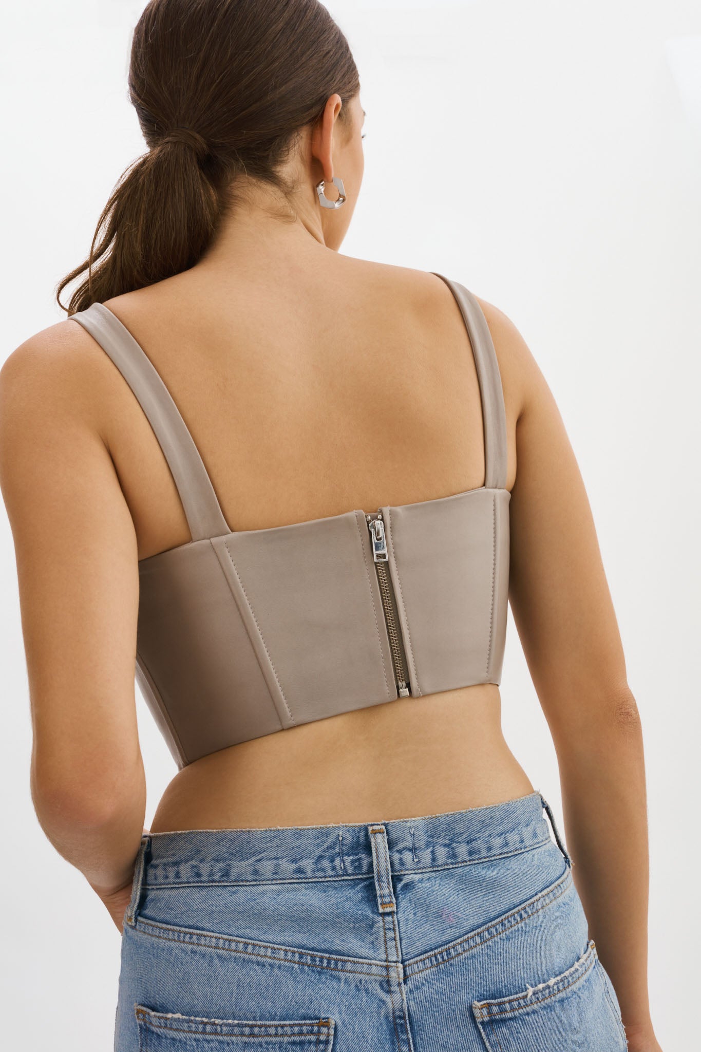 TABIA  Leather Corset Top – LAMARQUE