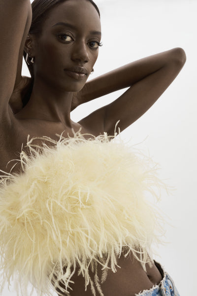 ZAINA | Feather Bustier