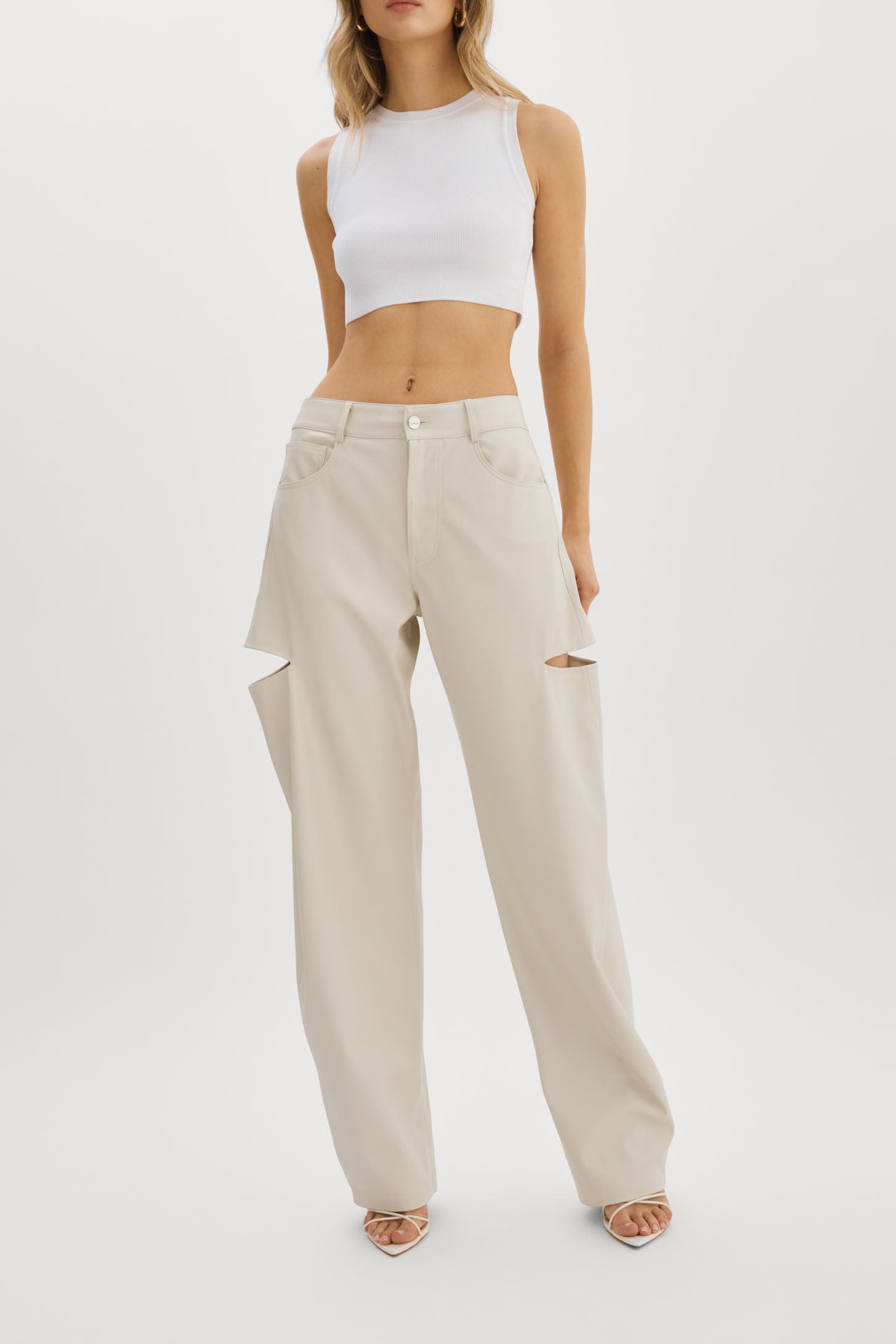 FALEEN | Faux Leather Loose Pants – LAMARQUE
