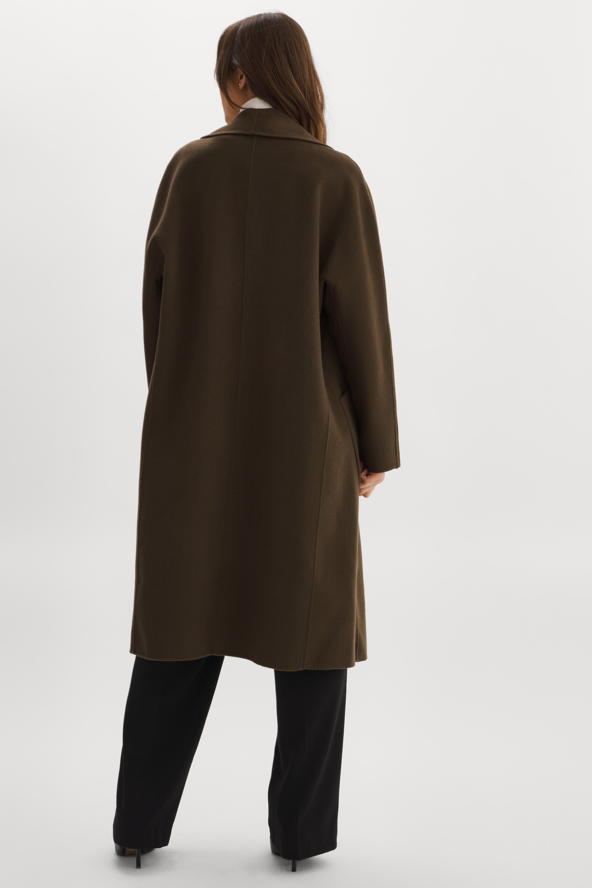 Khaki clearance wool coat