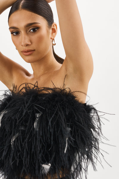 ZAINA | Feather Bustier