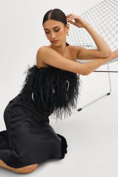 ZAINA | Feather Bustier