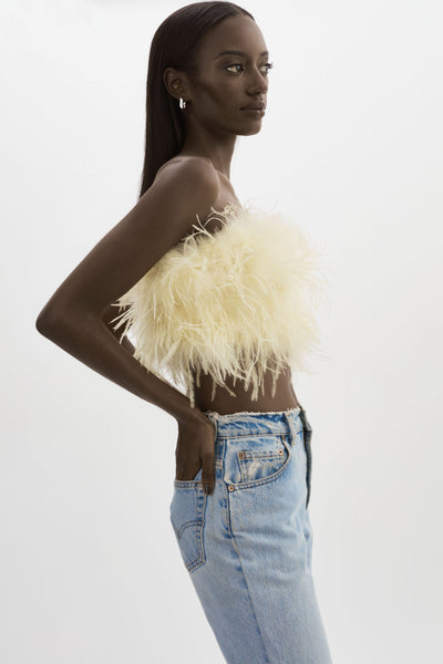 ZAINA | Feather Bustier – LAMARQUE