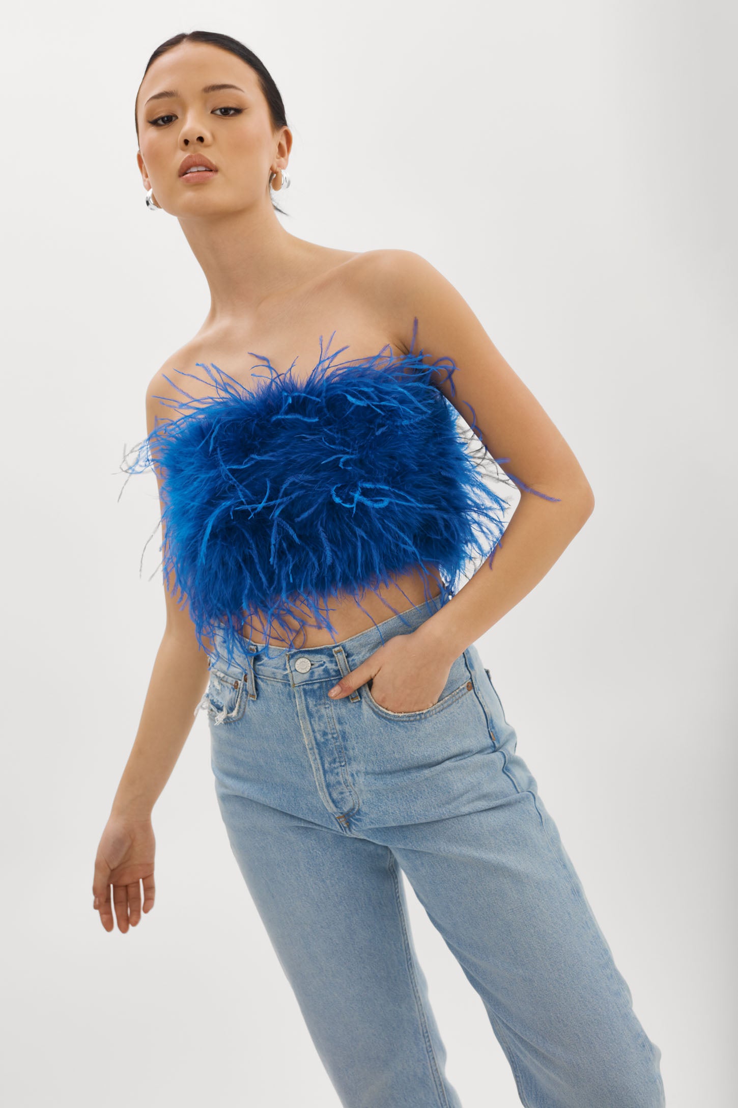 ZAINA | Feather Bustier – LAMARQUE