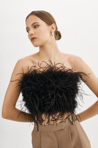 ZAINA | Feather Bustier